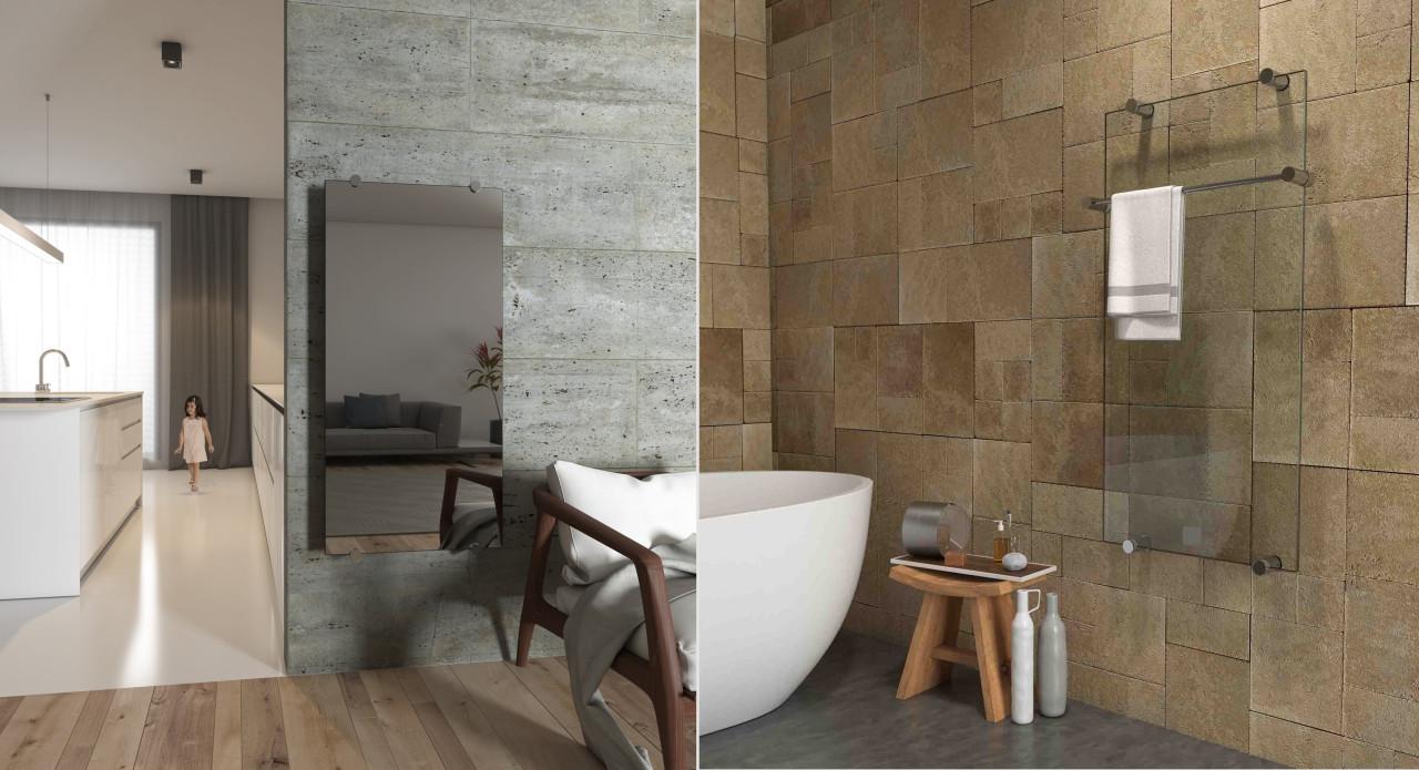 Glazen elektrische radiator