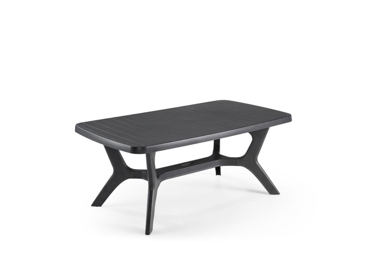 Allibert Tuintafel met 4 Hartmann kuipstoelen en beschermhoes