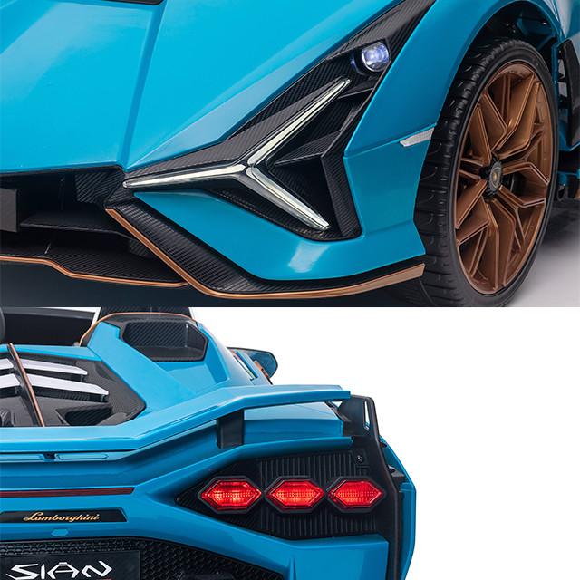 Elektrische Kinderauto 24V – Lamborghini Sian 'Duo' | Blauw