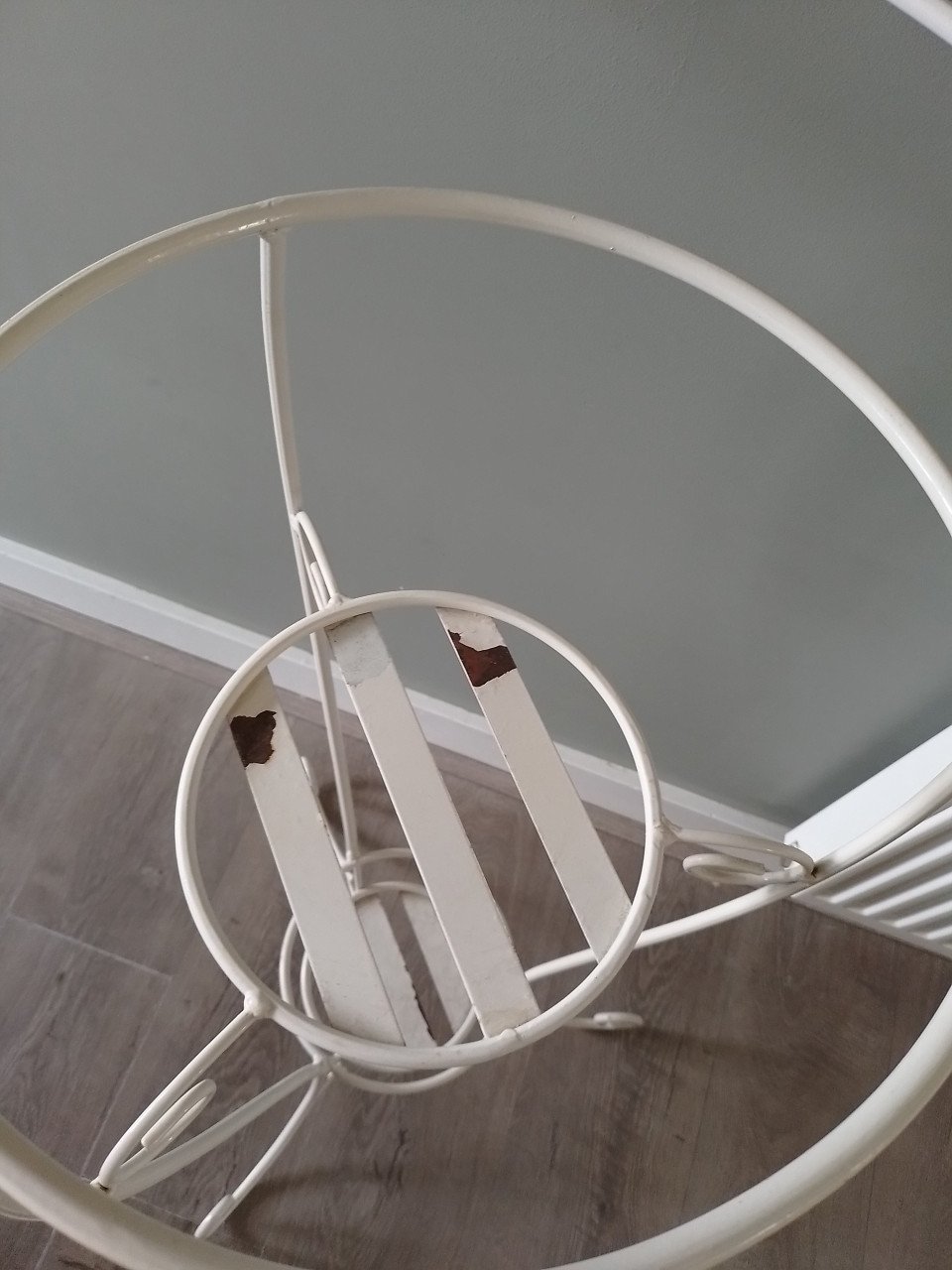 Brocante tummy tub met standaard