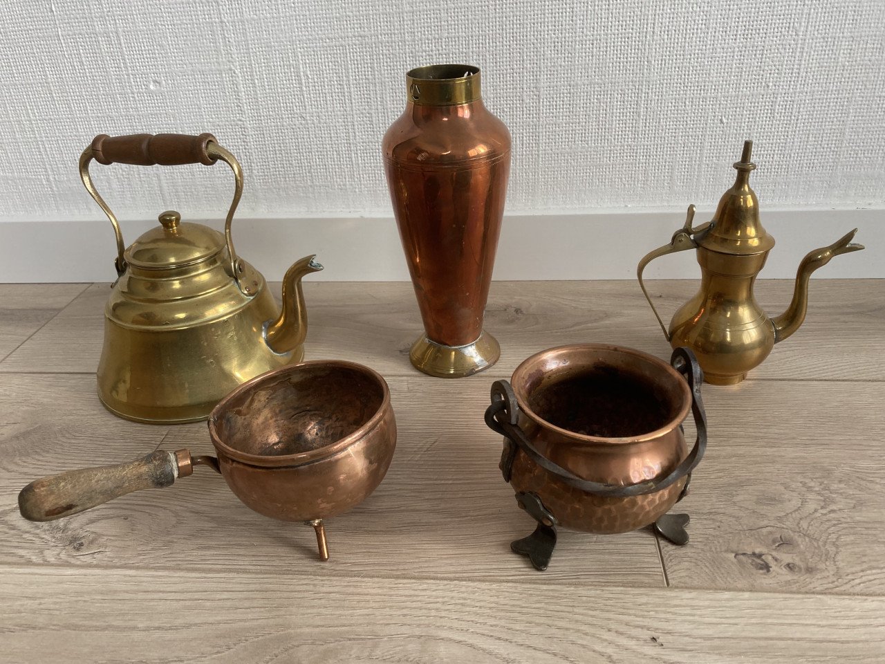 Vintage Verzameling koper en brons