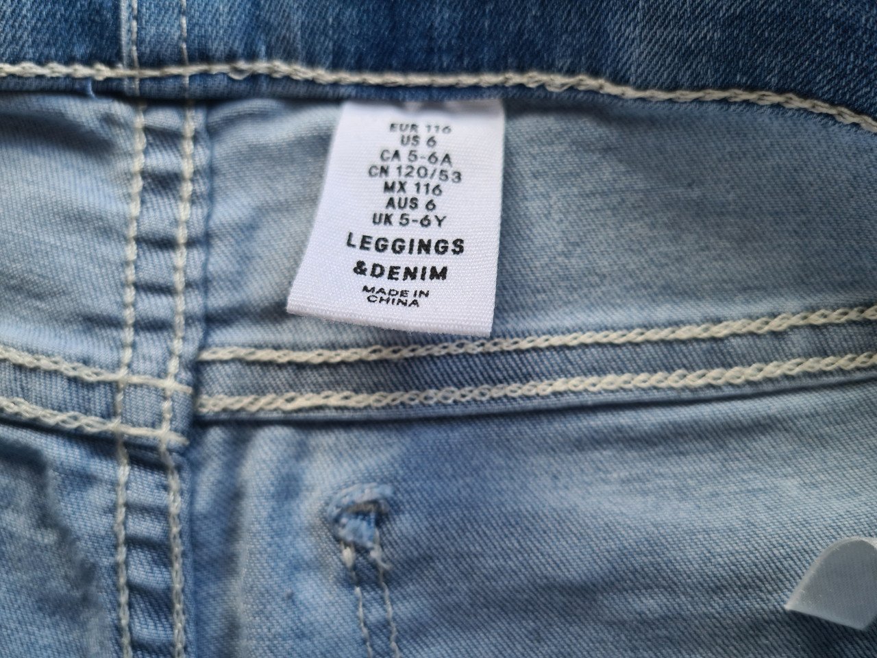 Spijkerbroek tregging / legging van H&M  Maat 116