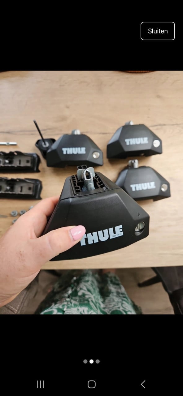 Thule Fixpoint Evo 7107 voetenset en Thule kit 187175 Kia Niro (vanaf 2023)