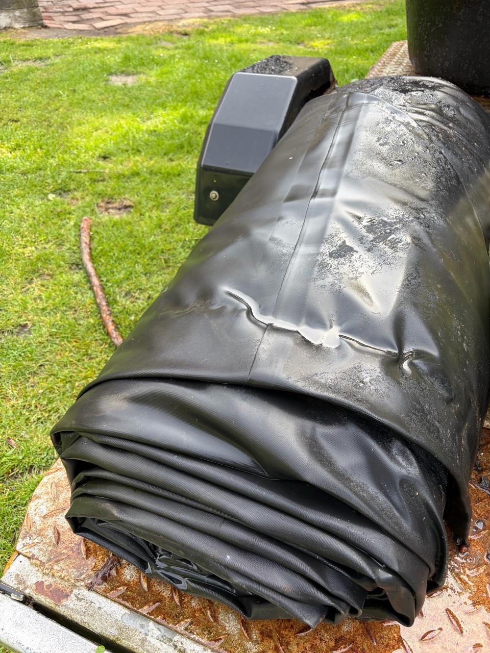 Nieuwe EPDM vijver.