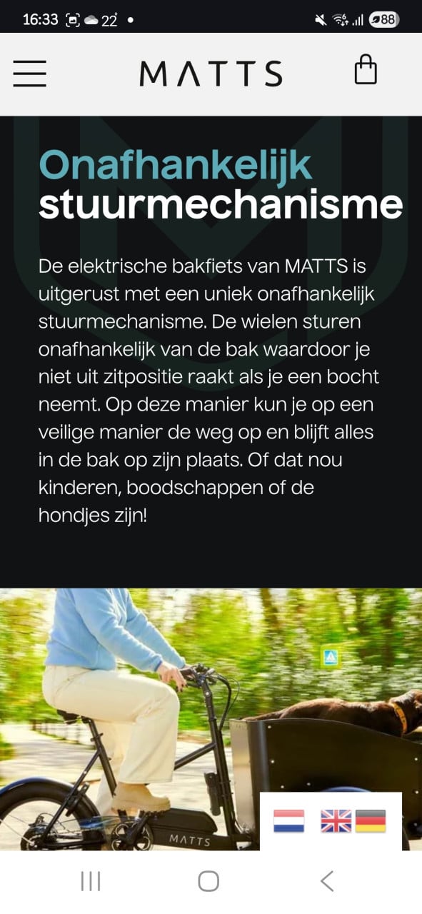 Prachtige Matts bakfiets zgan