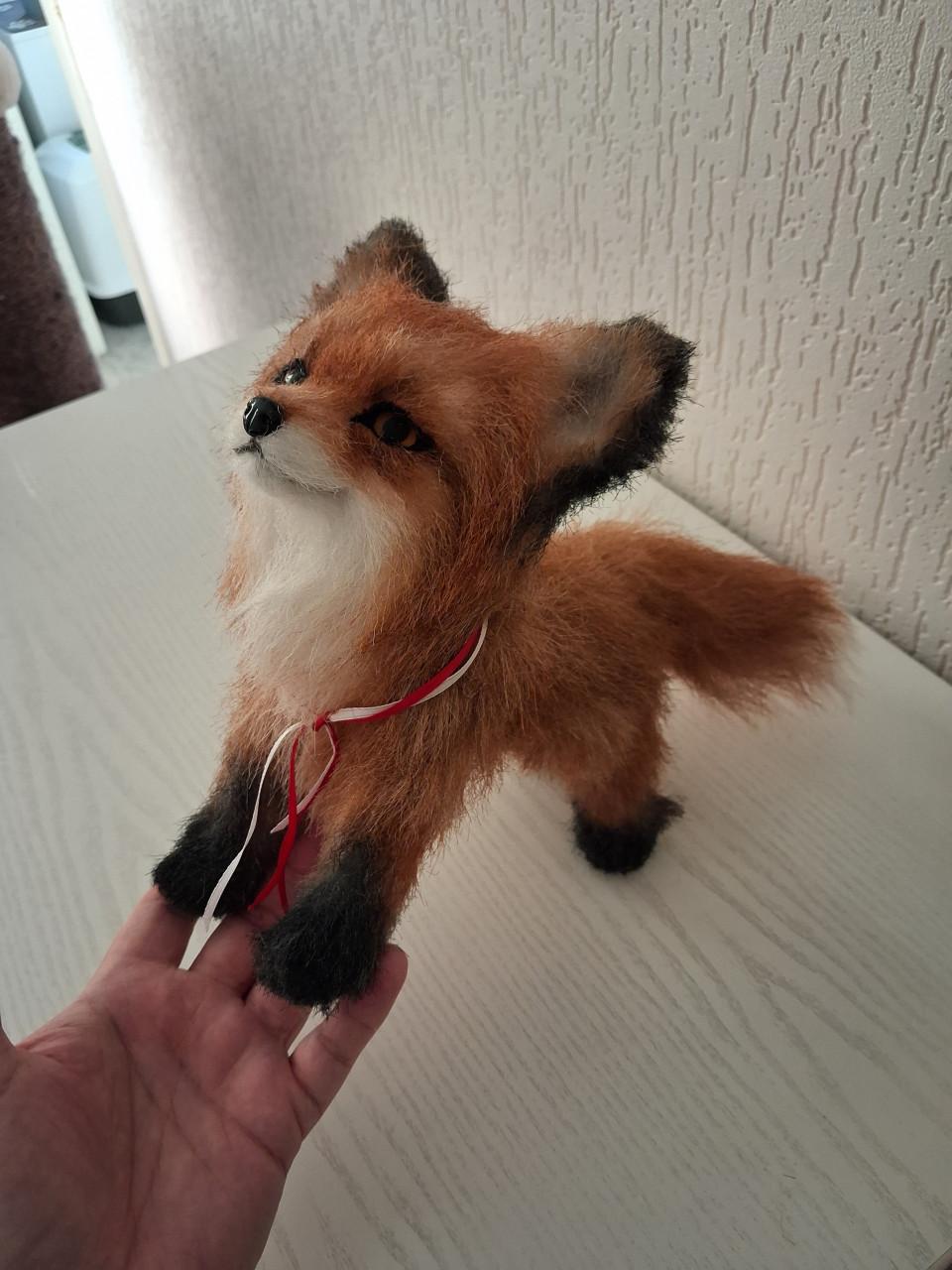 Artdoll vos pop handgemaakt