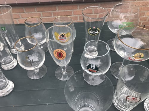 Glazen,bier,limonade,diverse merken