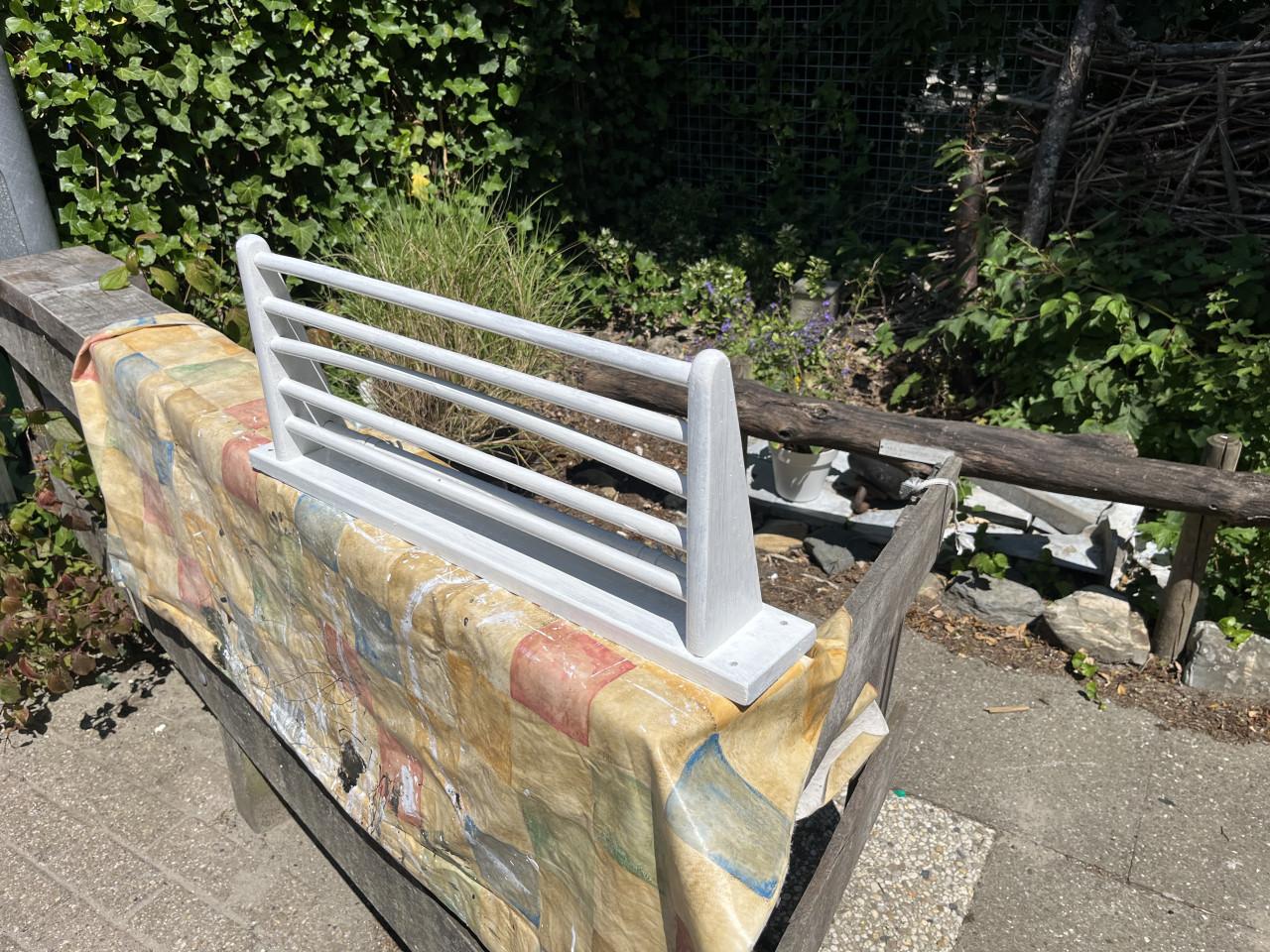 Keukenrekje van hout wit