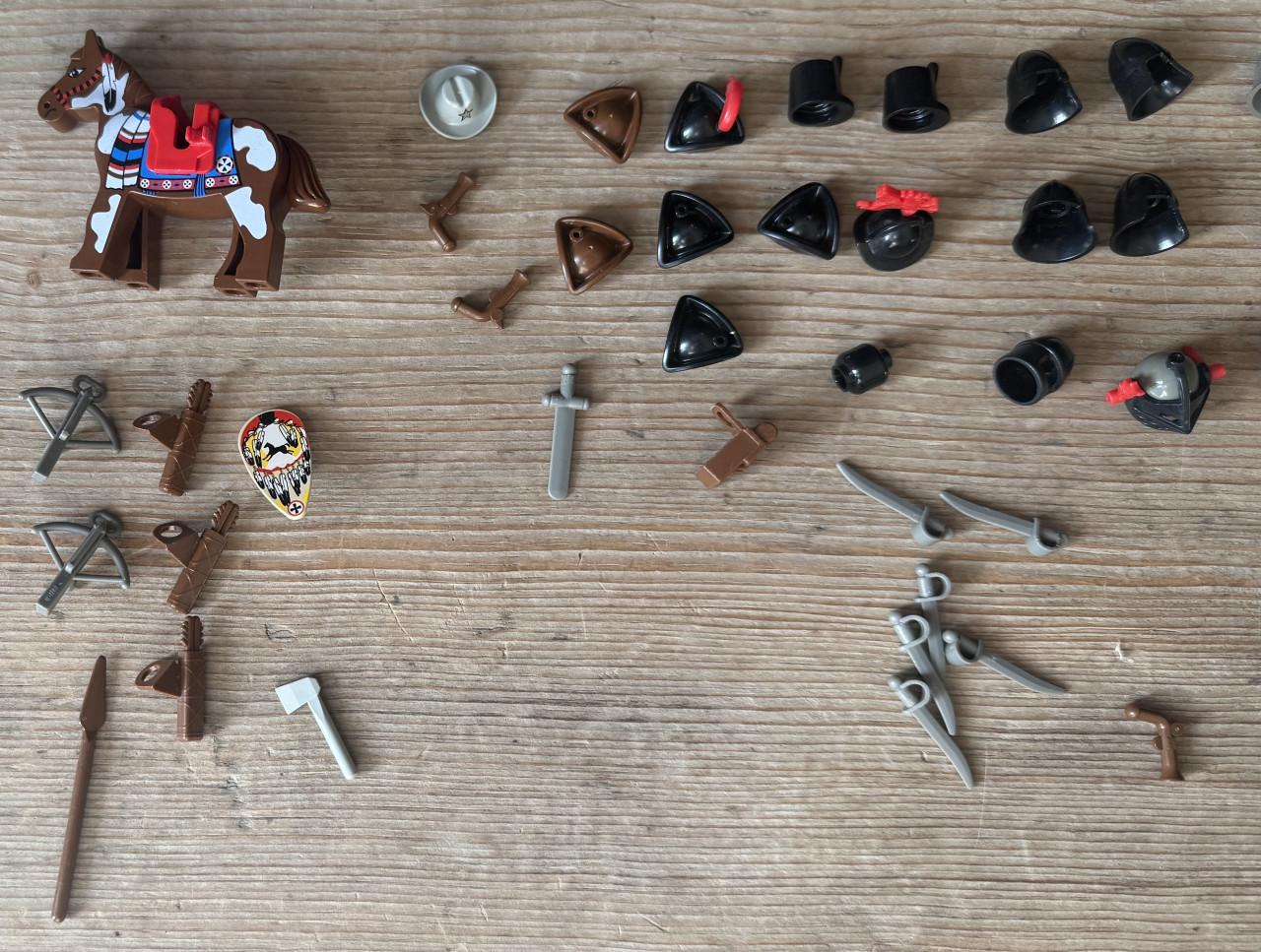 Lego minifiguren Pirates, Castle, Indianen en toebehoren