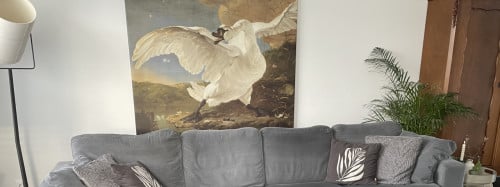 Doek oude meesters "de bedreigde zwaan"