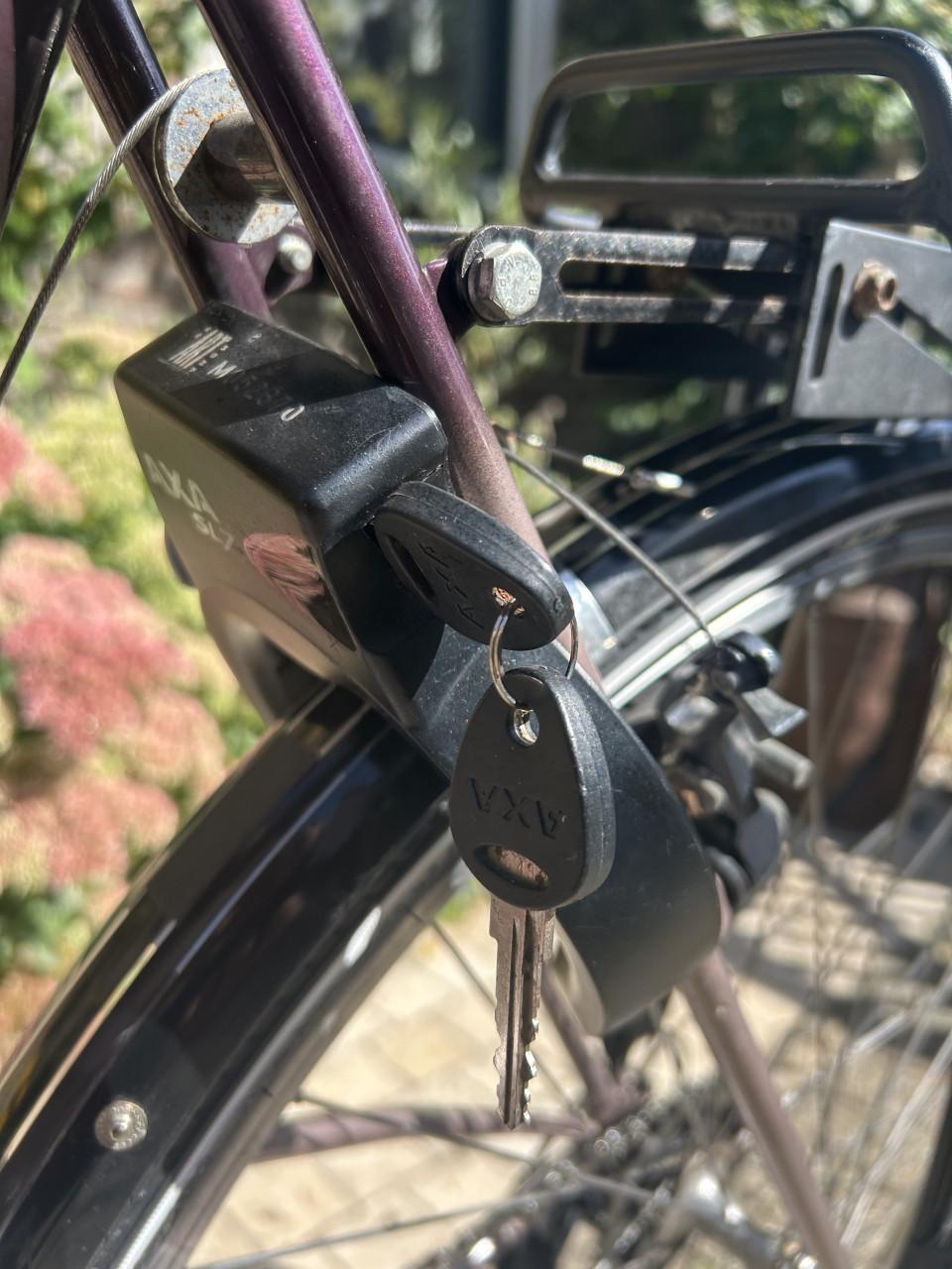 Dames fiets Koga Miyata 28 inch. 21 versn. velgrem verlichting. OK!