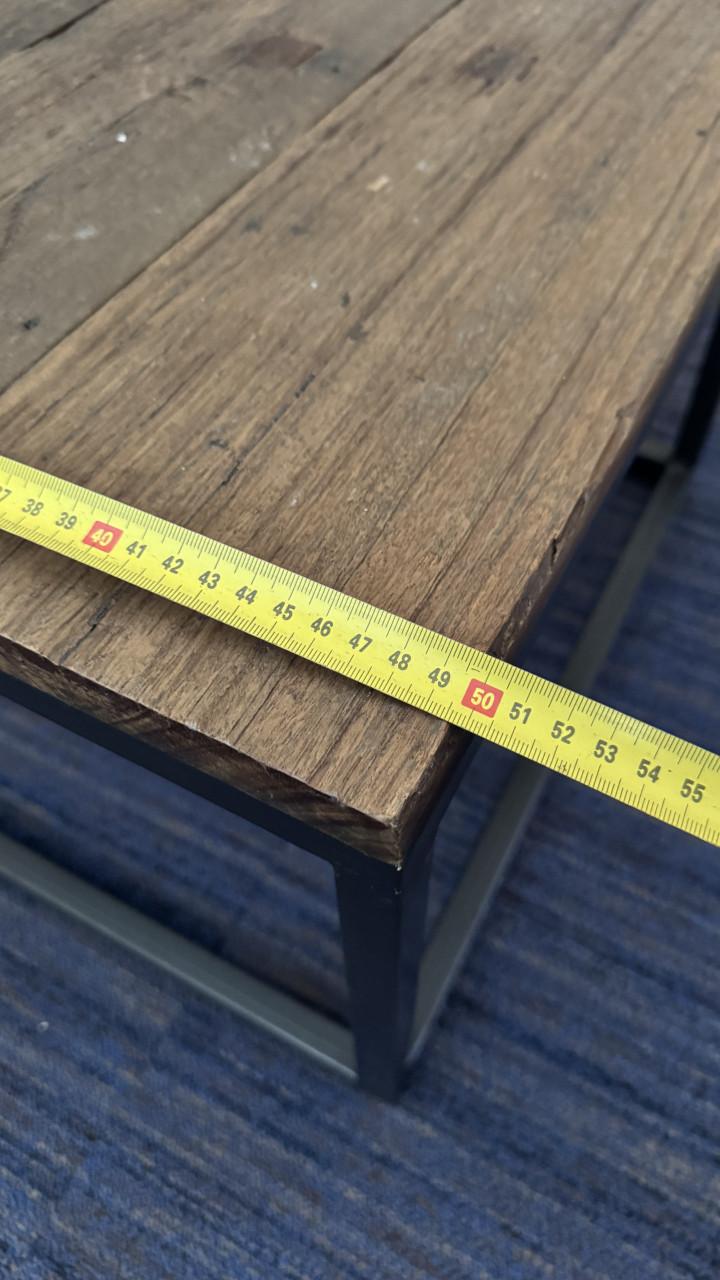 Industriële bijzettafeltjes - set 3 stuks