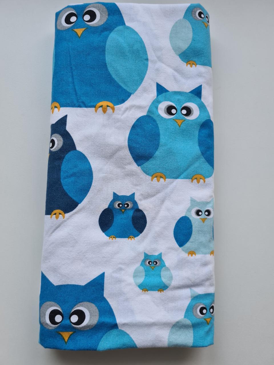 Blauw, wit peuter / kleuter dekbedovertrek