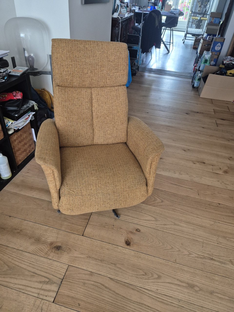 Hoekbank en relax stoel
