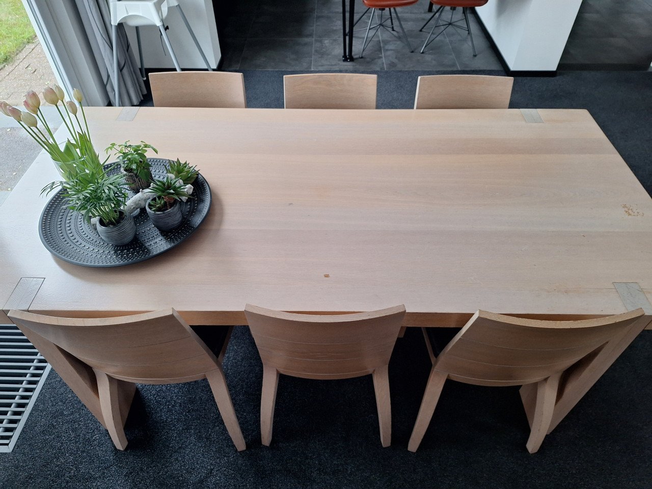 Eettafel + 6 stoelen
