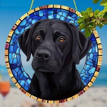 Raamhanger Labrador ( kleurrijk )