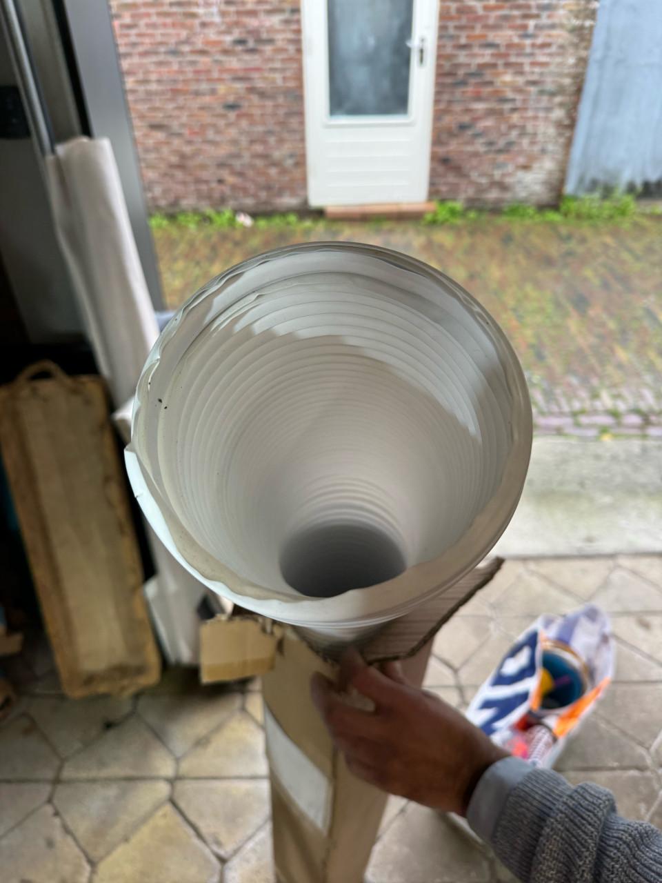 Flexibele afvoerslang 142 mm 5 mtr