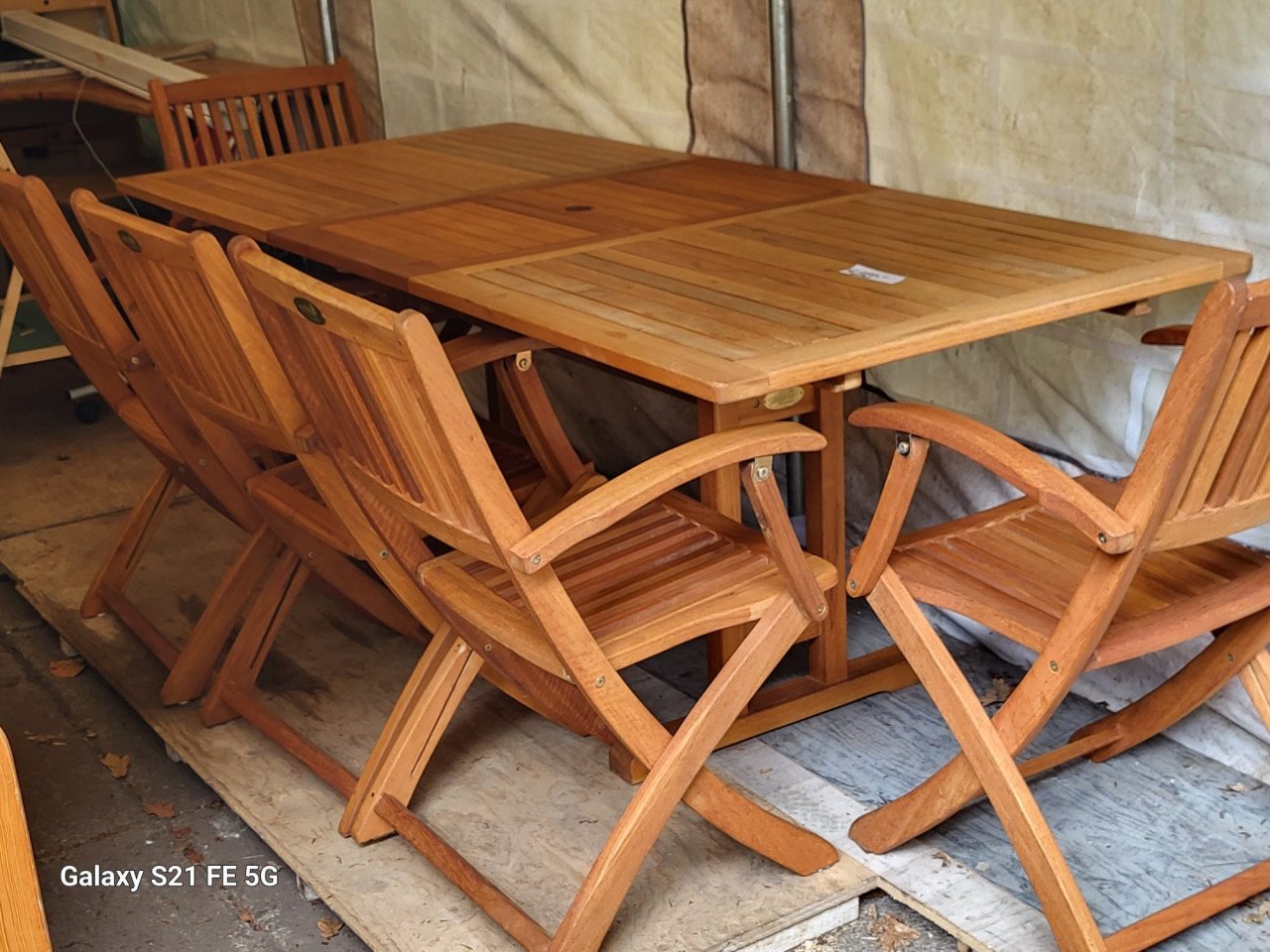 Sediamo 7 of 9 delig teakhouten tuinset