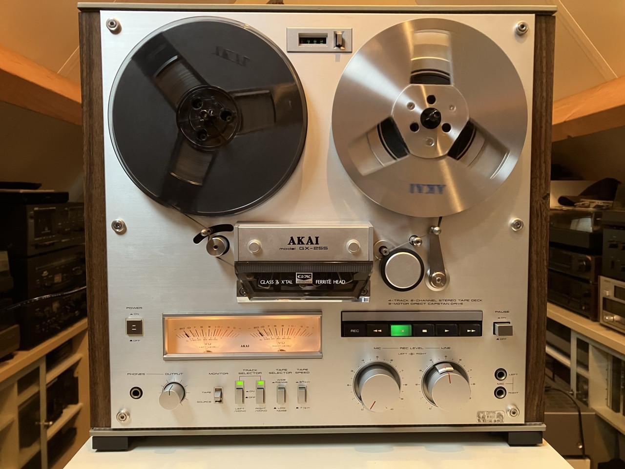 Akai GX-255 Direct Drive 3 motoren auto-reverse bandrecorder met garantie