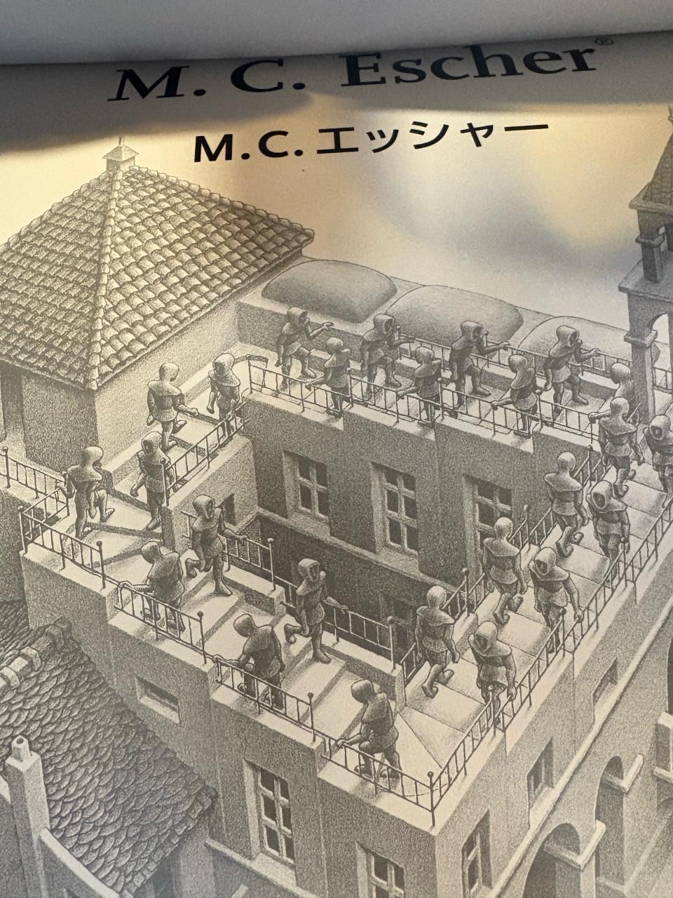 M.C. Escher ,,Klimmen en Dalen,,