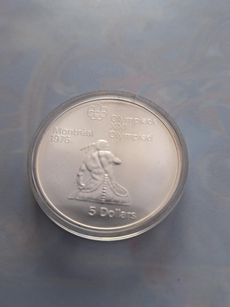 5 dollar sterling zilver proof in capsule