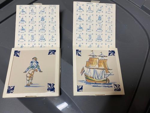 Delfts Blauwe KLM tegeltjes