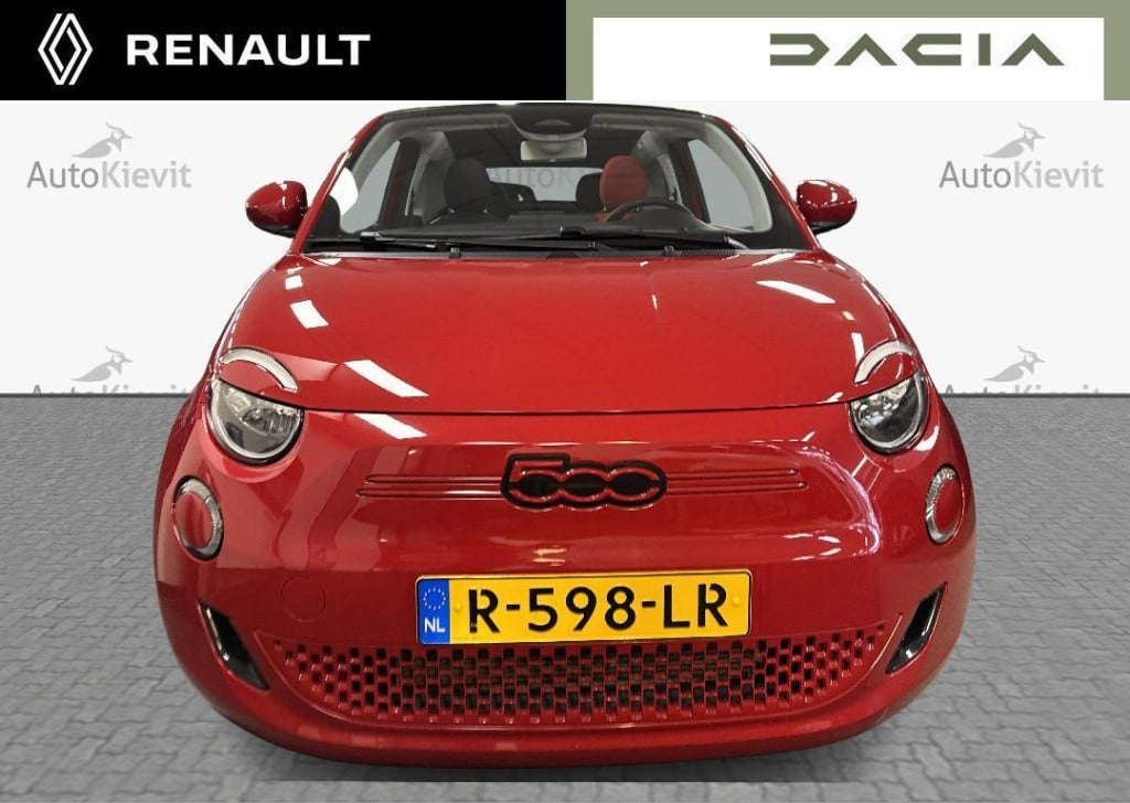 Fiat 500e cabrio red 24 kwh