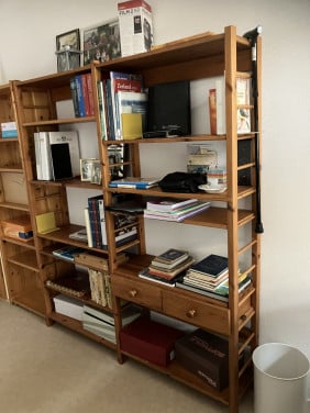Houten opbergrek