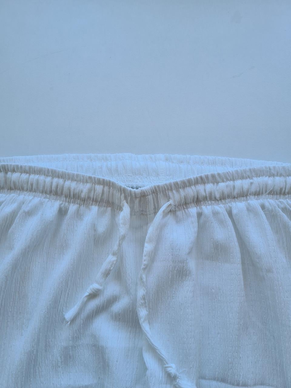 Nieuwe witte wijde zomerbroek  Maat M/L
