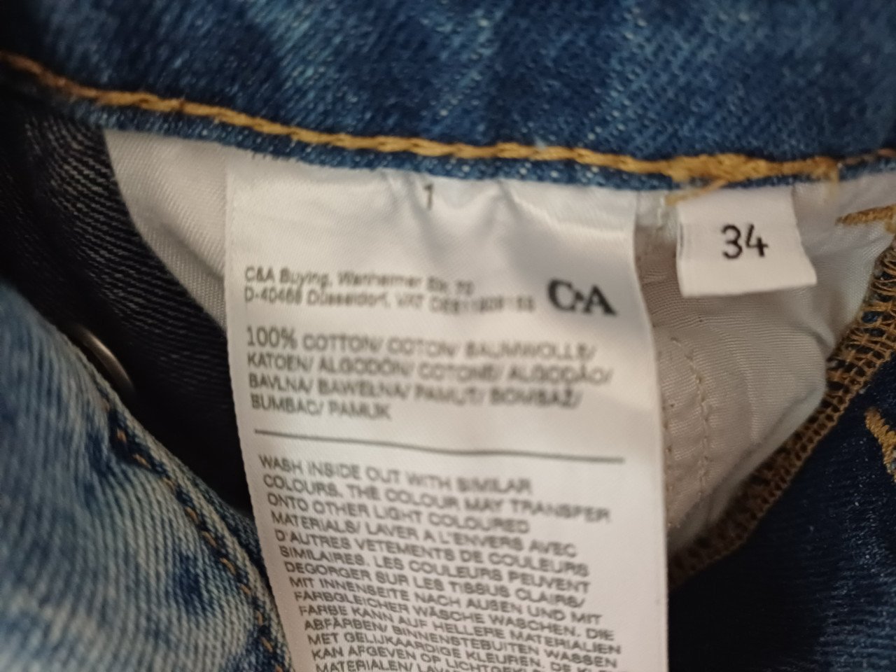 Spijker Tuinbroek Clockhouse Dungaree maat 34 (xs)