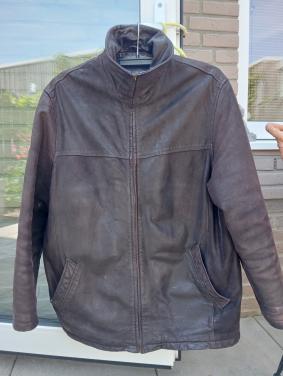 Leren outdoor jas heren
