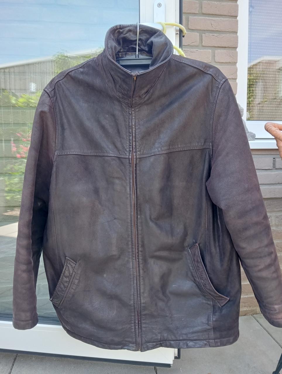Leren outdoor jas heren