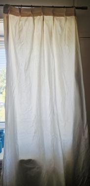4 stuks gordijnen gebroken wit, 220 cm hoog, 300 cm breed