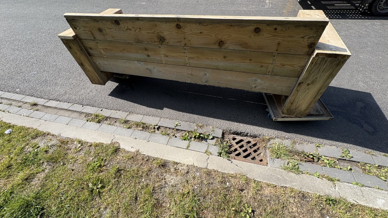 Tuinbank van steigerhout