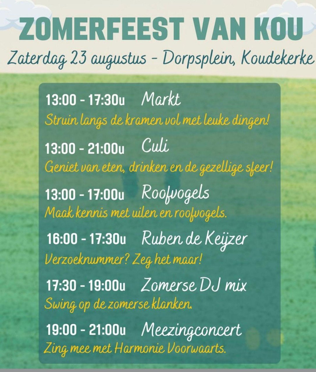 Zomerfeest van Kou EN rommelroute Koudekerke