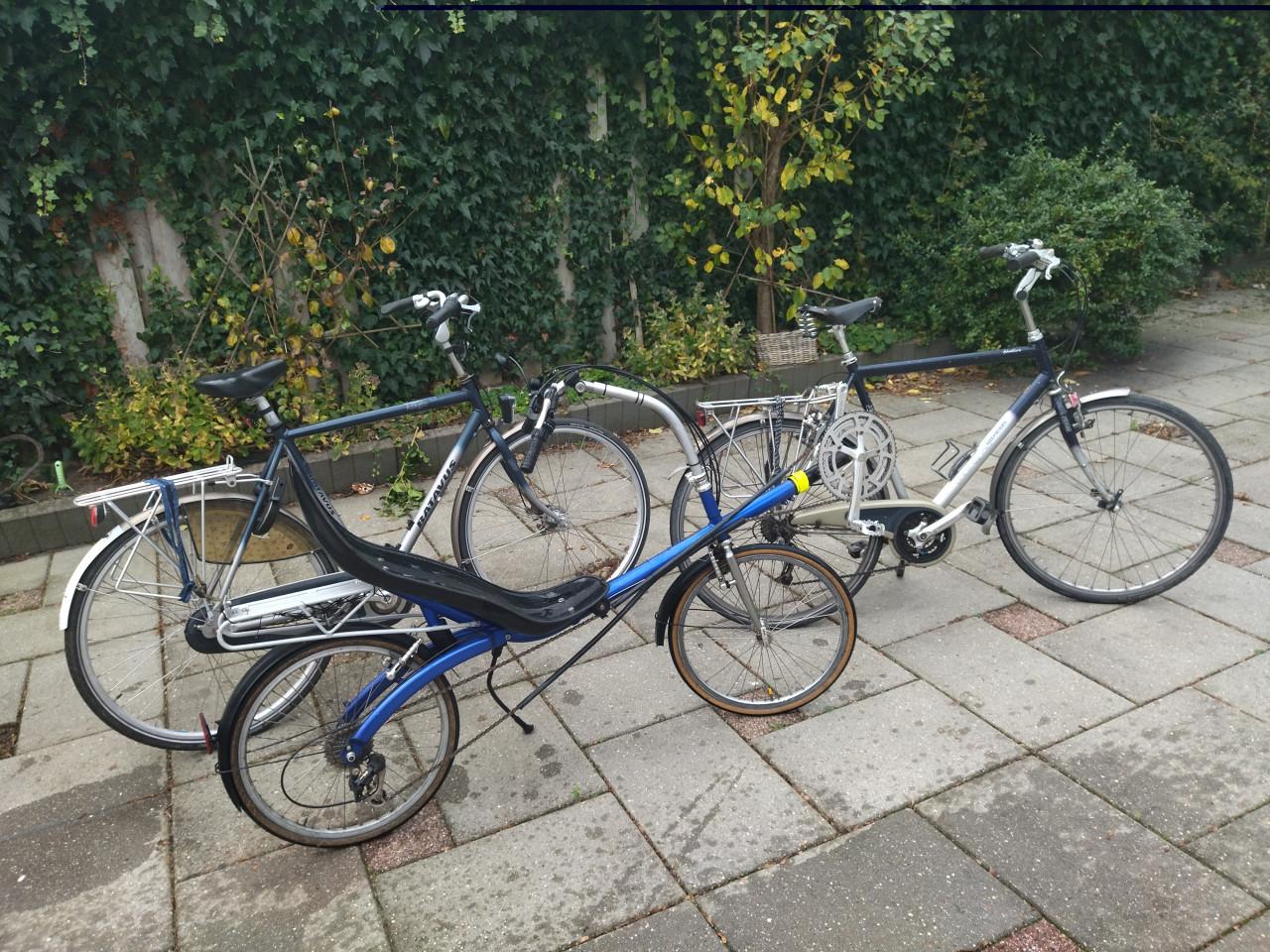 Koga en Batavus herenfiets en M5 ligfiets