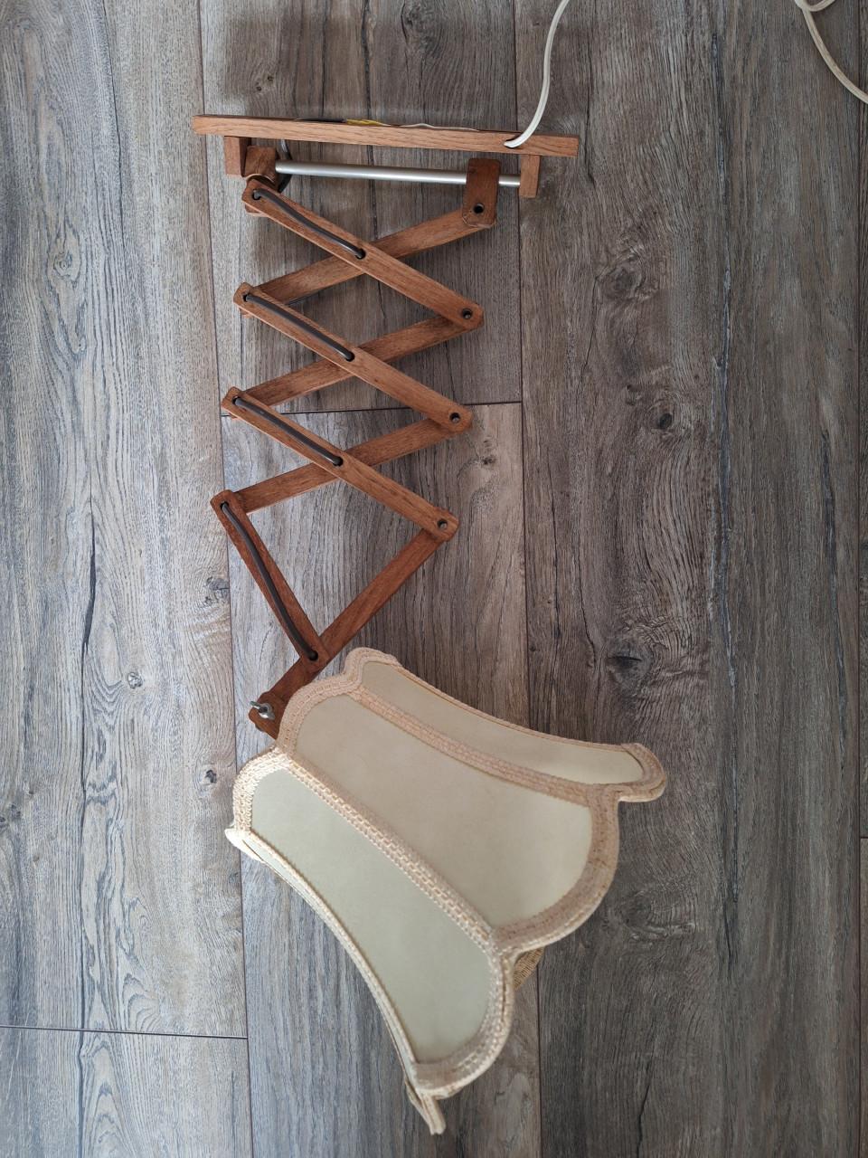 Originele schaarlamp/ retro wandlamp.
