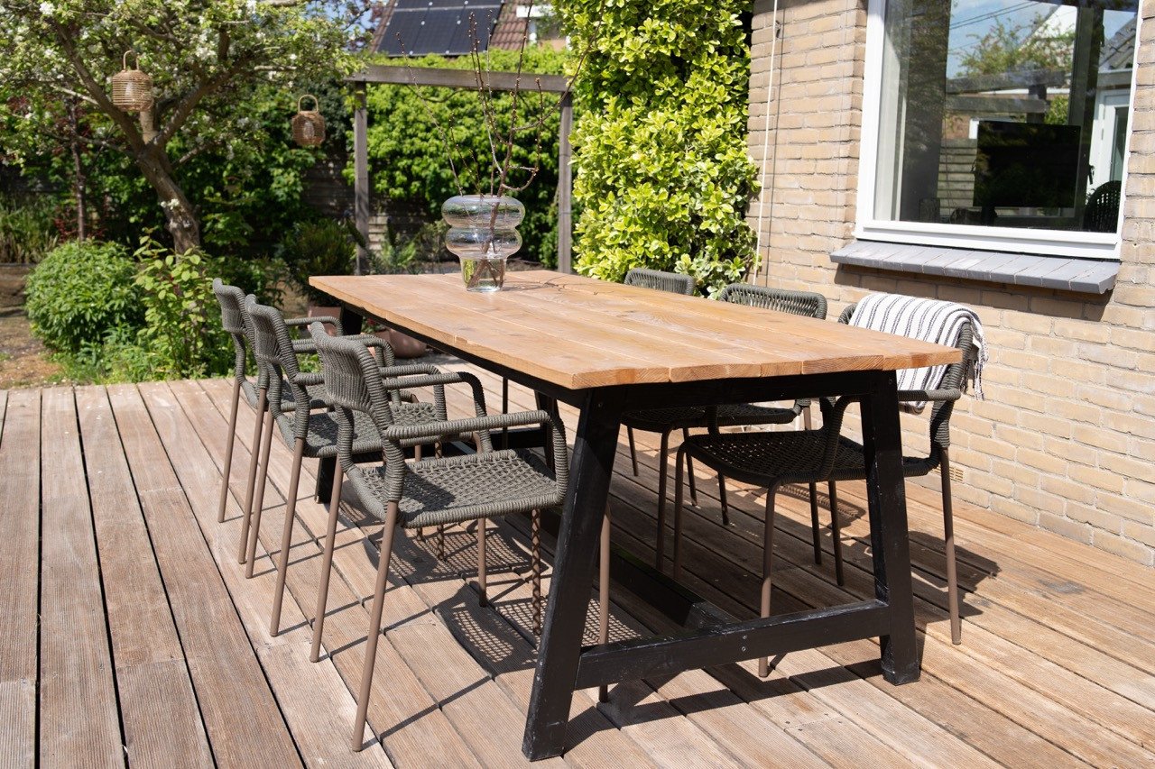 NIEUW 6x Cailin Kave Home tuinstoelen - groen