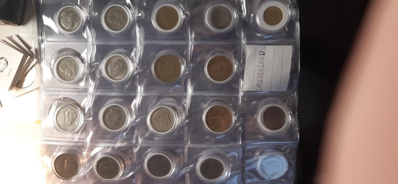 Map met oude munten buitenland