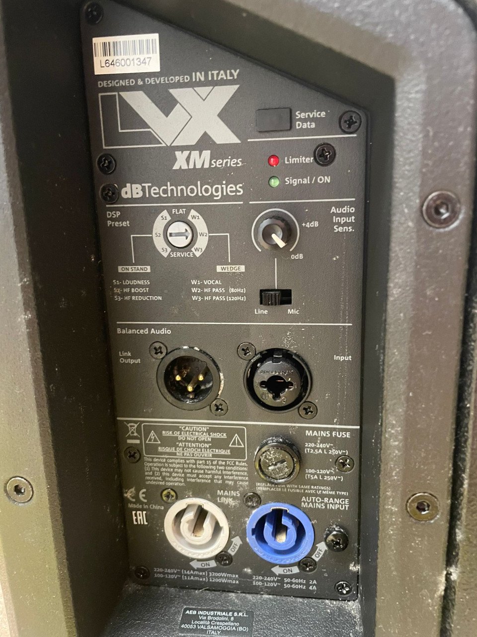 DB Technologies LVX-XM12 actieve coaxiale vloermonitor