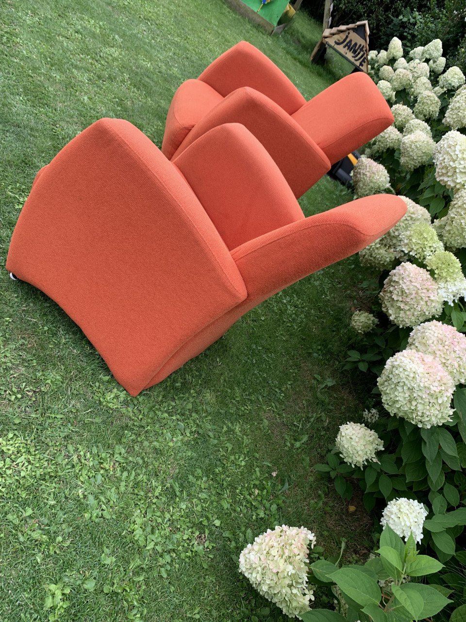 2 fauteuils (oranje)