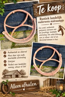 Landelijk rustiek stalraam