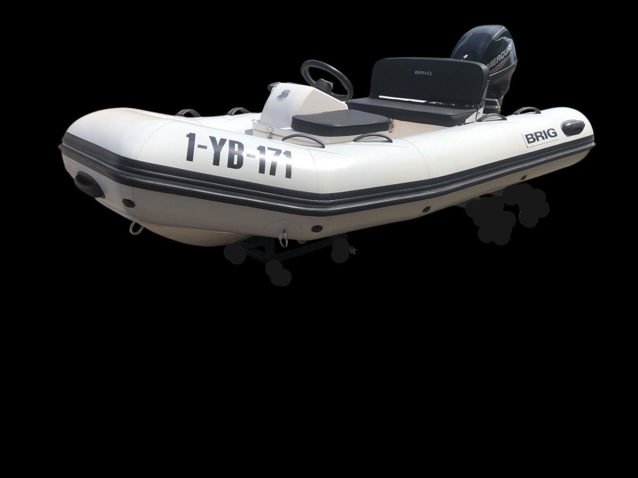 Brig Falcon 330 de Luxe RIB HYPALON met Merury F20 EPT