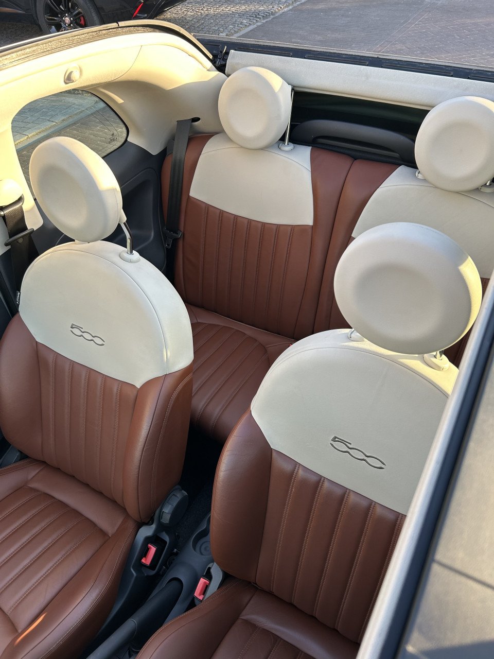 Fiat 500 cabrio wit 2014