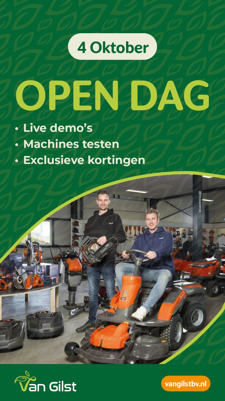 3 en 4 oktober Open Dag bij Van Gilst