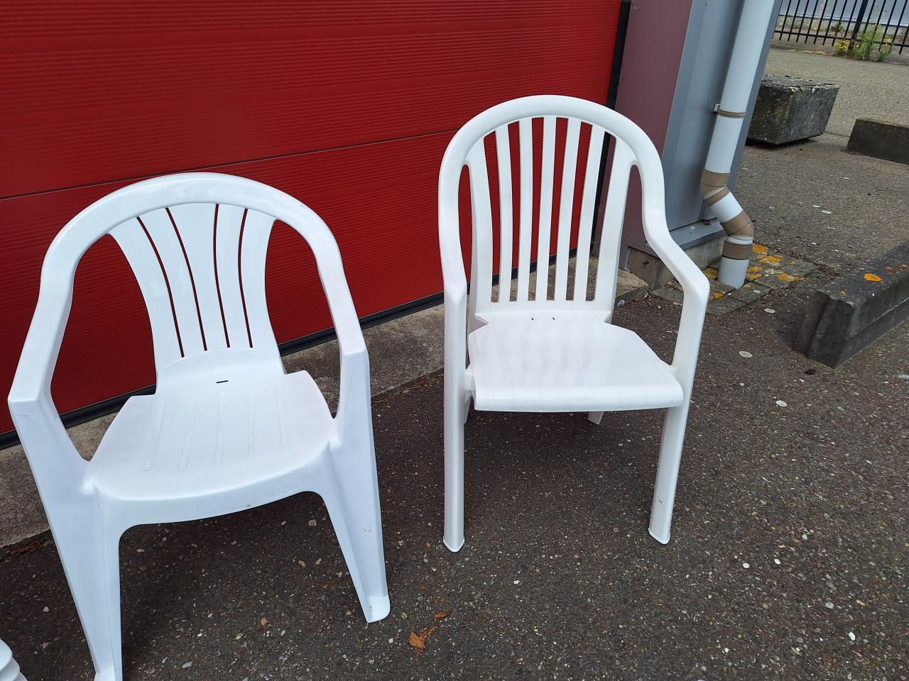 BBQ, tuinfeest? 7st Tuinstoel stapelbaar.