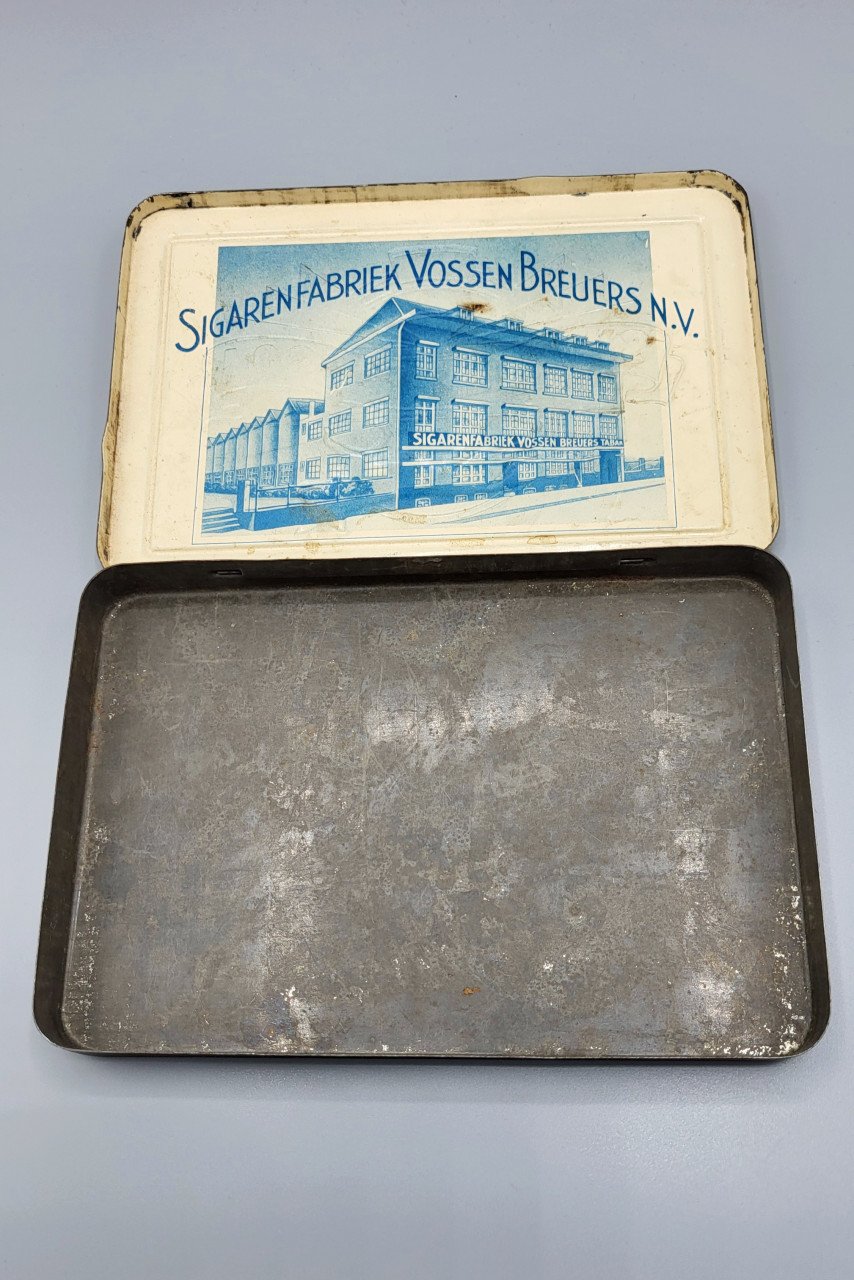 Vossen-Breuers 1950s ontwerp sigarenblik