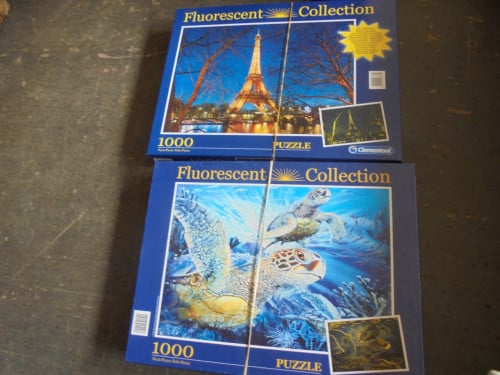 Glow in the dark puzzels
