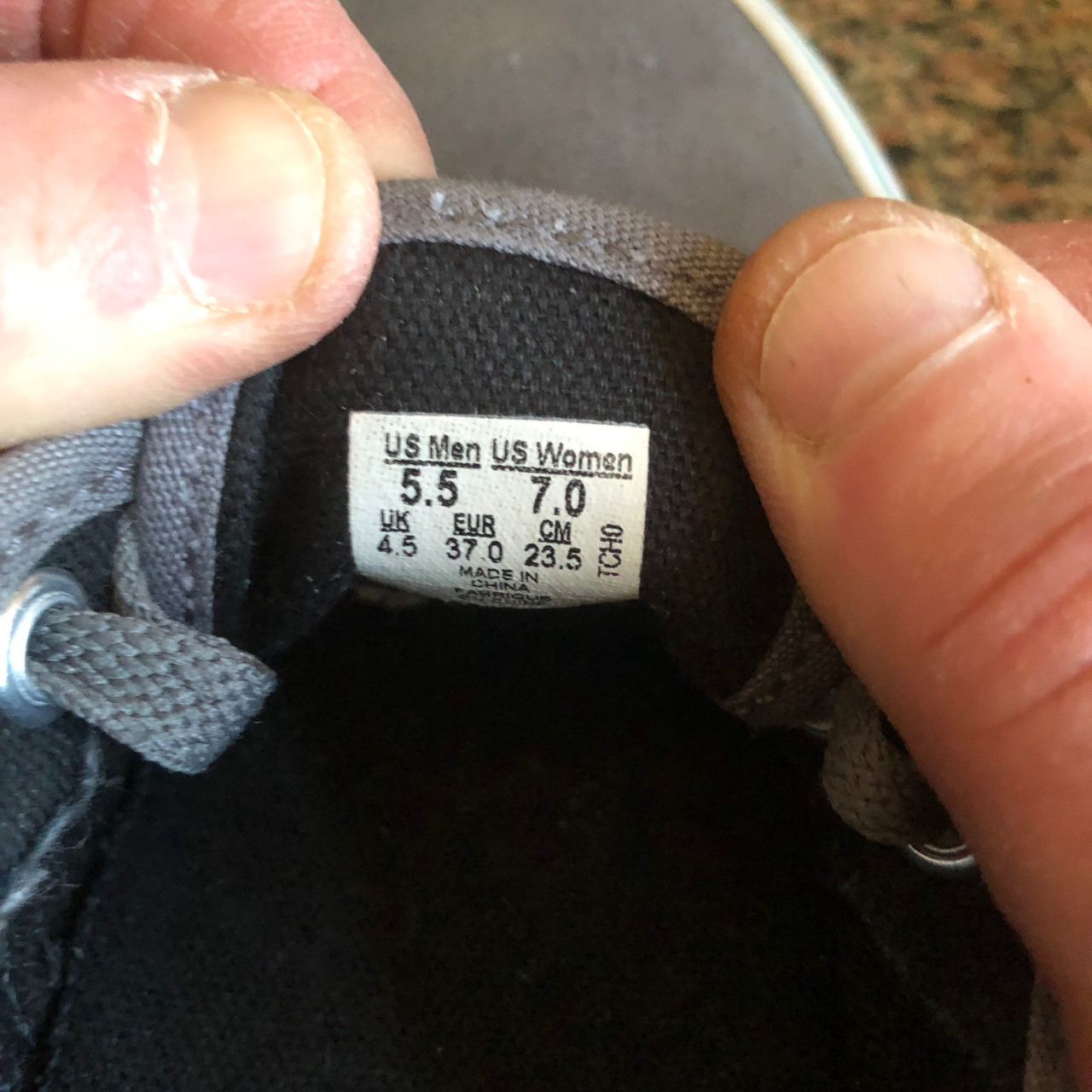 Grijze Vans schoenen maat 37.