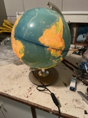 Wereldbol Globe met verlichting